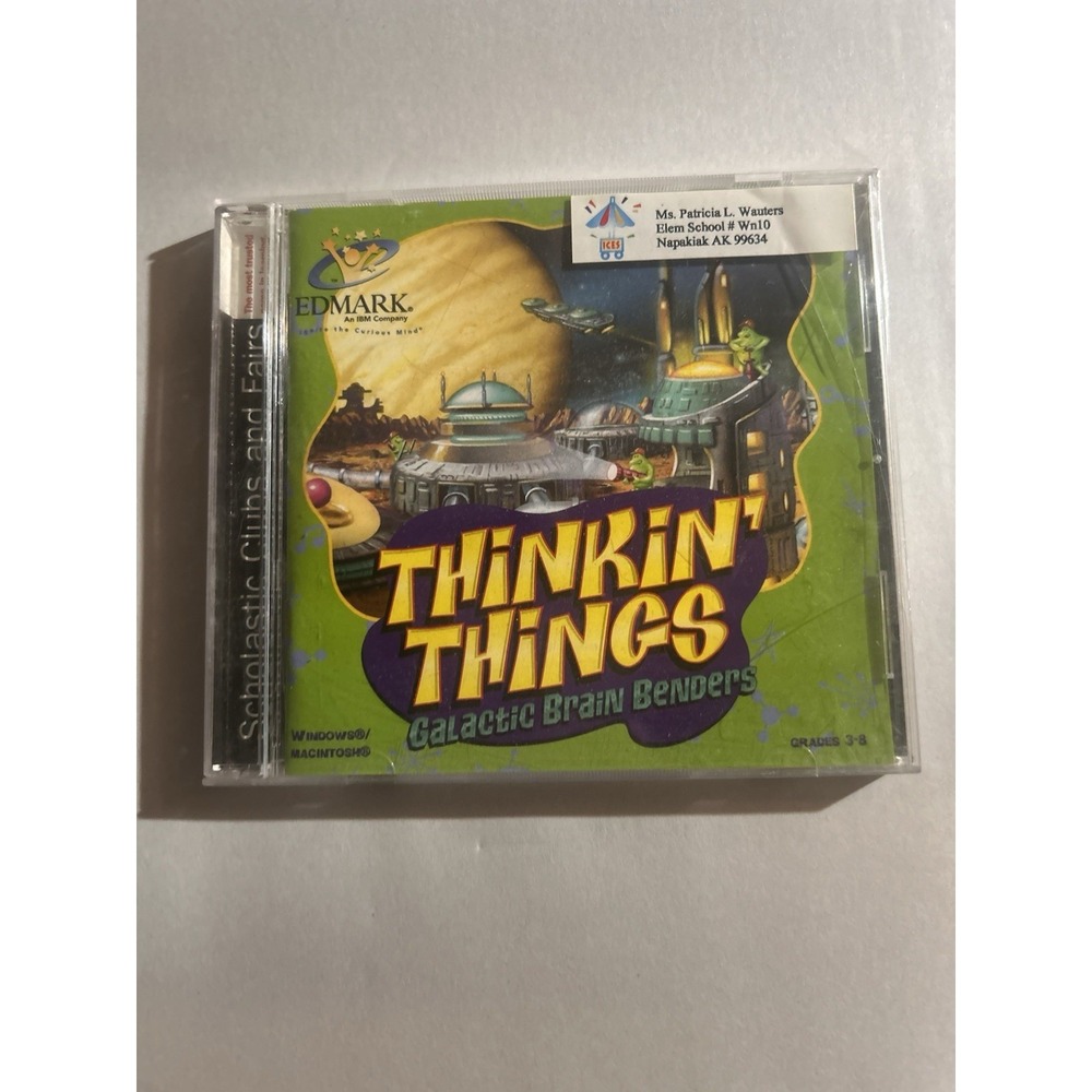 Thinkin' Things Galactic Brain Benders PC CD ROM Windows Mac 1999 Edmark
